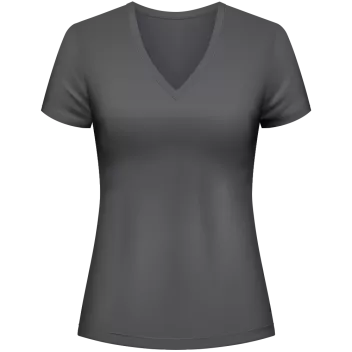 V-Shirt front schwarz