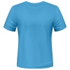T-Shirt front blau