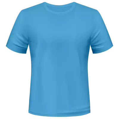 T-Shirt front blau