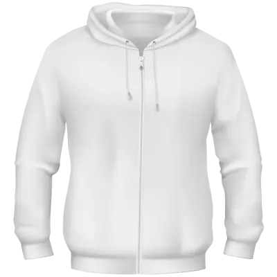 Jacke front weiss